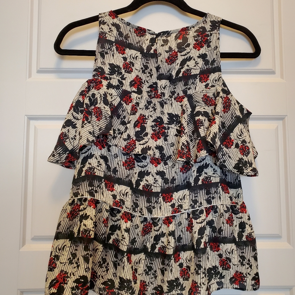 Topshop Cold Shoulder Top